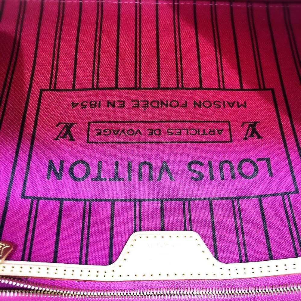 Louis Vuitton Neverfull Monogram Cerise Red Tote Bag - Picture 7 of 10
